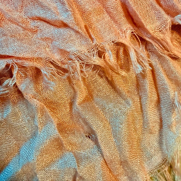 J.Crew Pink Floral and Beige Scarf 90s vibe - Picture 5 of 5